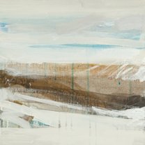 Winter Circle 2 - 40x40 cm | mixed media