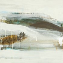 Winter Circle 1 - 40x40 cm | mixed media