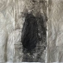 Silent Sway in Grey - 140x210 cm | tusche on paper