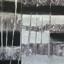 Lost Deer 6 - 100x200 cm | mixed media